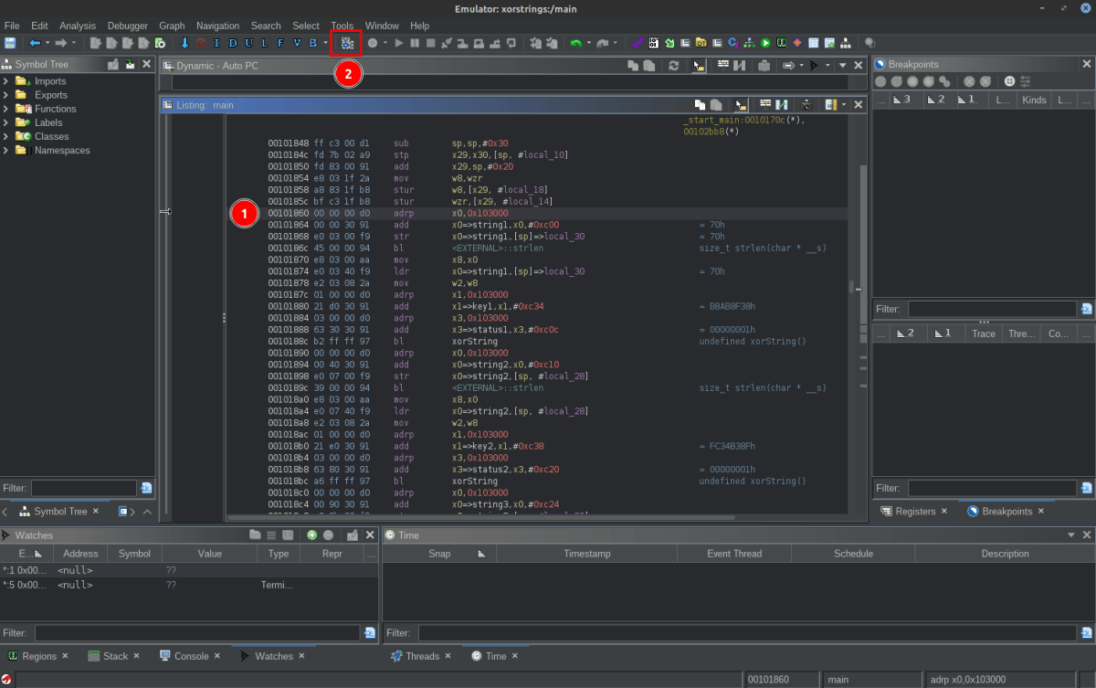 Deobfuscating Android ARM64 strings with Ghidra: Emulating, Patching ...