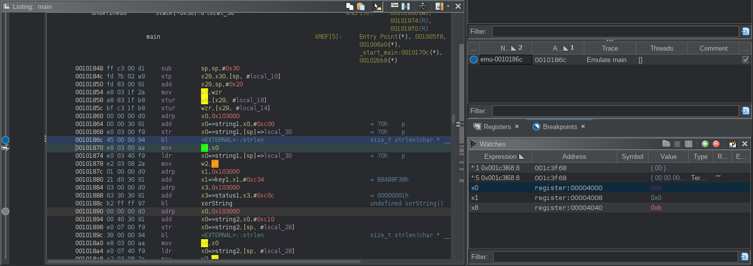Deobfuscating Android ARM64 strings with Ghidra: Emulating, Patching ...